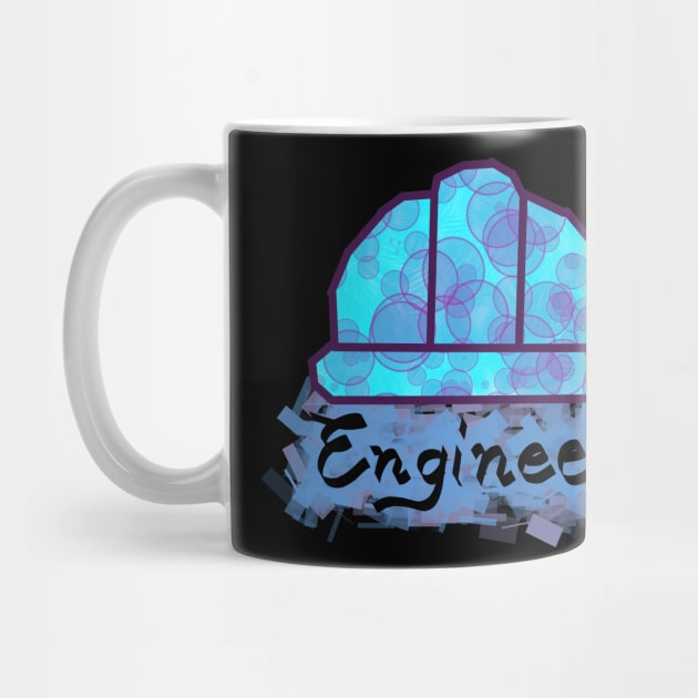 Engineer Colorful Hard Hat by Josh Diaz Villegas